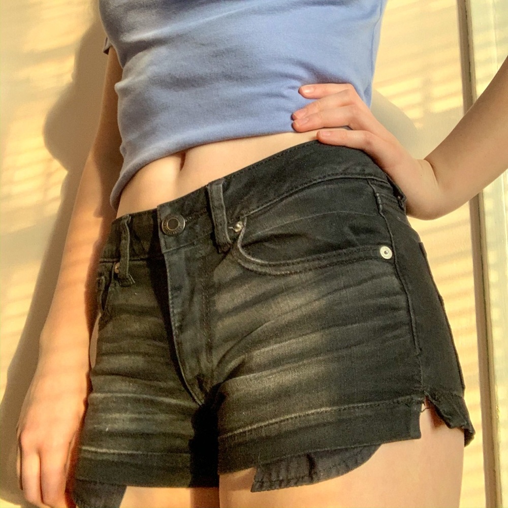 Black American eagle shorts